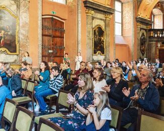 Slavnostní vyhlášení vítězů Ceny Ivony Březinové v Zrcadlové kapli Klementina